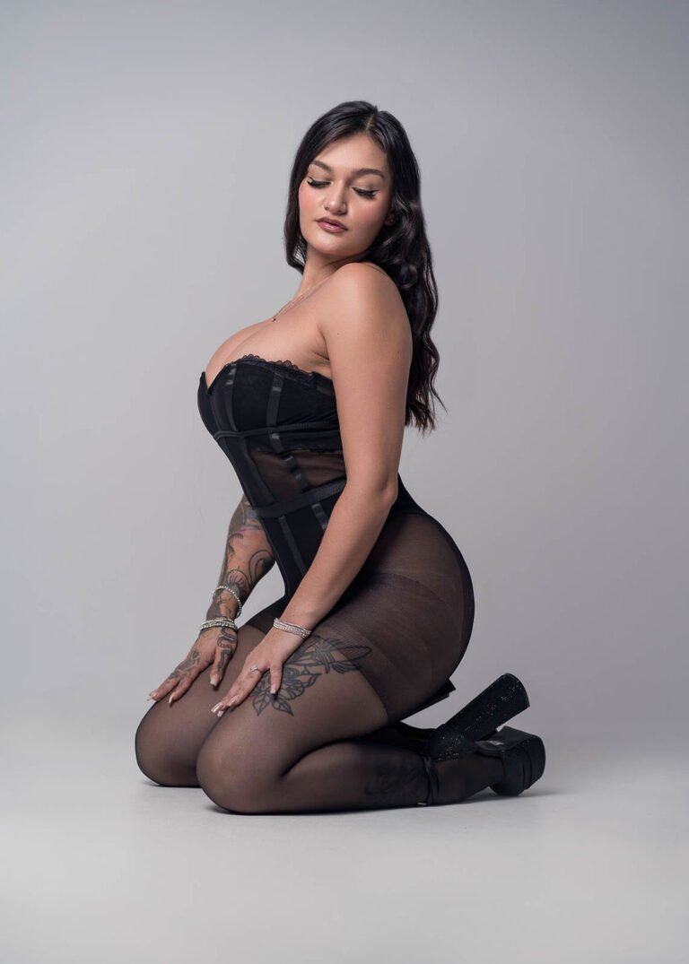 Sesión de fotos boudoir lencería negra - Candez