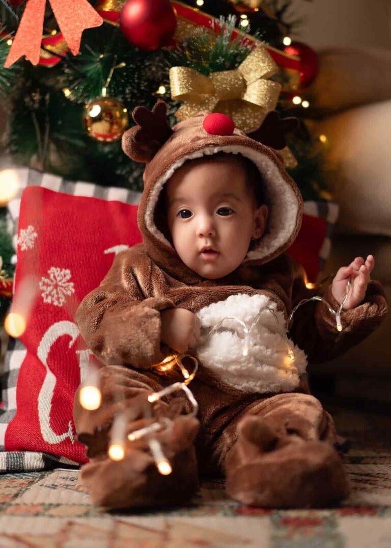 foto navidad niño disfrazado de osito